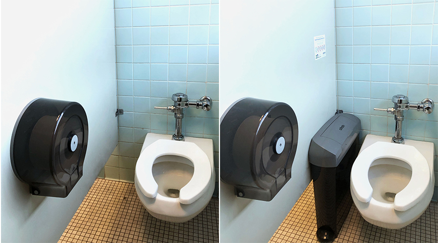 8th floor Stall with and without Citron disposal unit